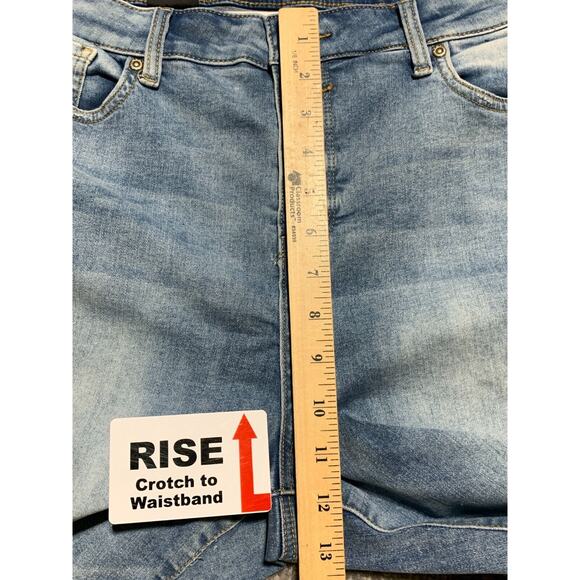 NYDJ Sheri Slim Pants Women Size 16 Blue Pockets Button Snap Fly Stretch - Picture 14 of 14